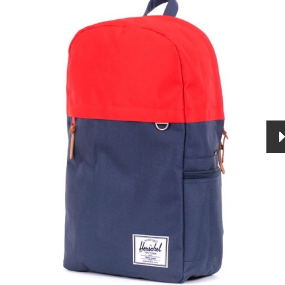 Herschel red and blue varsity utility school backpack